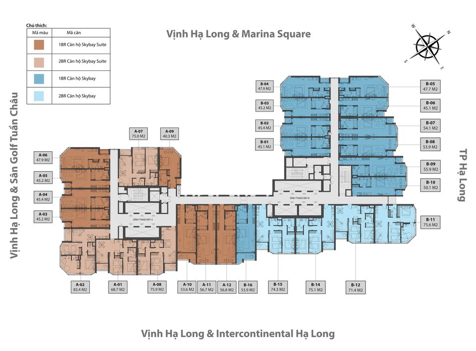 Căn hộ A La Carte Hạ Long A1403, DT:45m2 - Quán Tùng BĐS 3