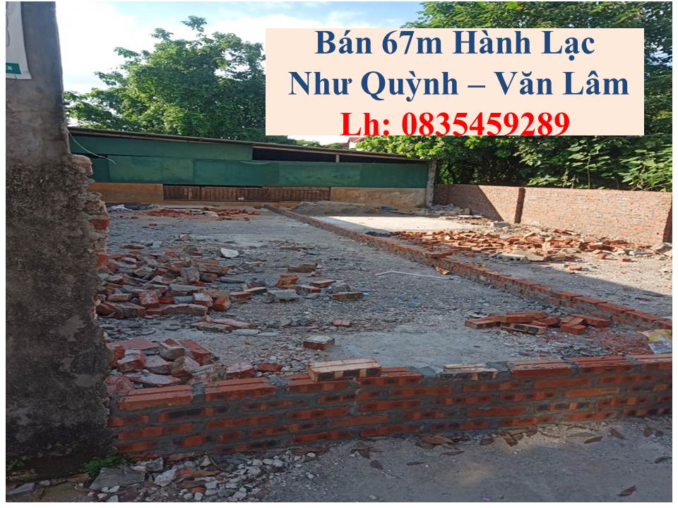 Dưới 1 tỷ có ngày 70m2 đất Hành Lạc, Văn lâm, vị trí rất đẹp, ô tô vào tận đất lh 0835459289