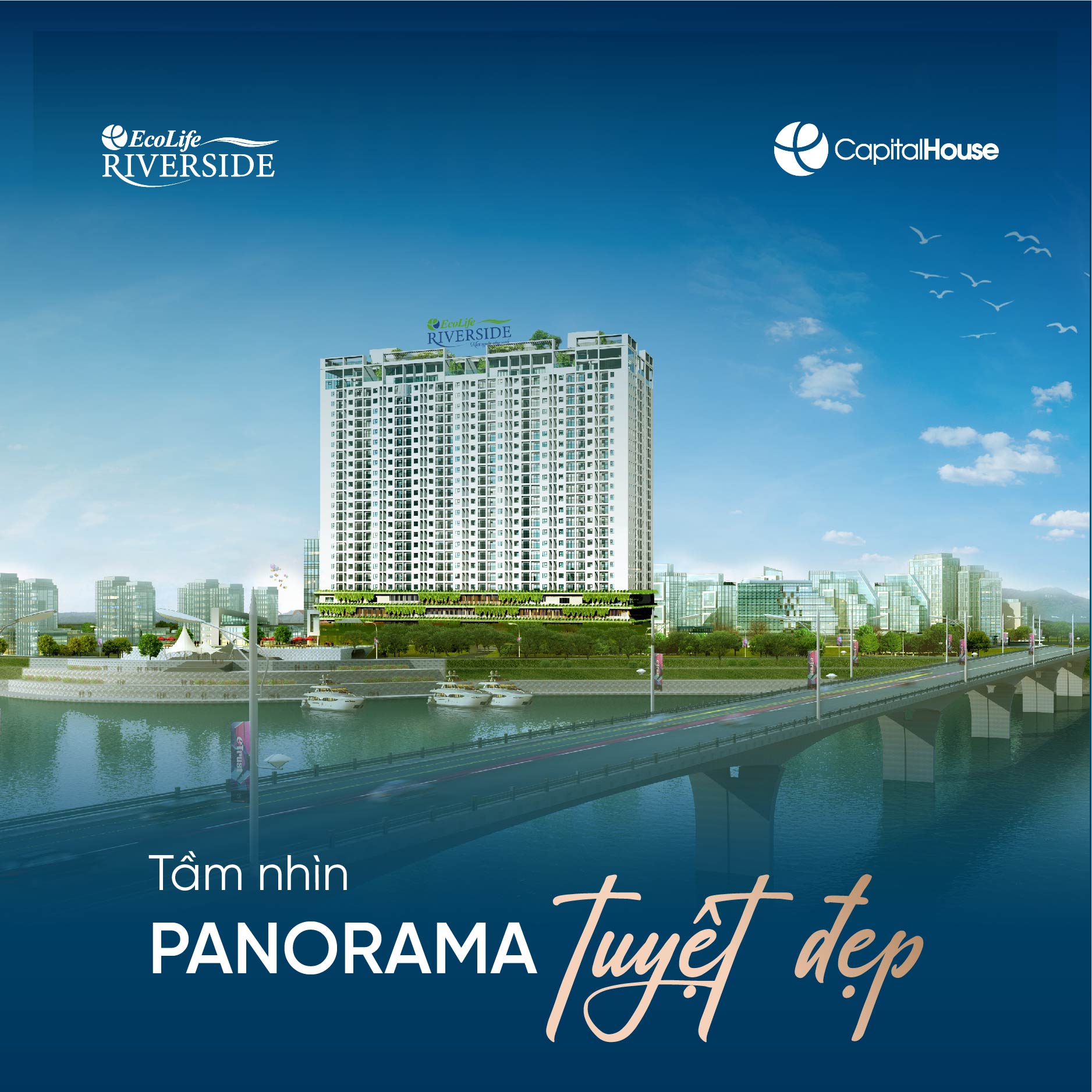 Thanh toán 381 triệu Sở hữu ngay căn hộ Xanh Ecolife Riverside Quy Nhơn LH 098 6315454 5