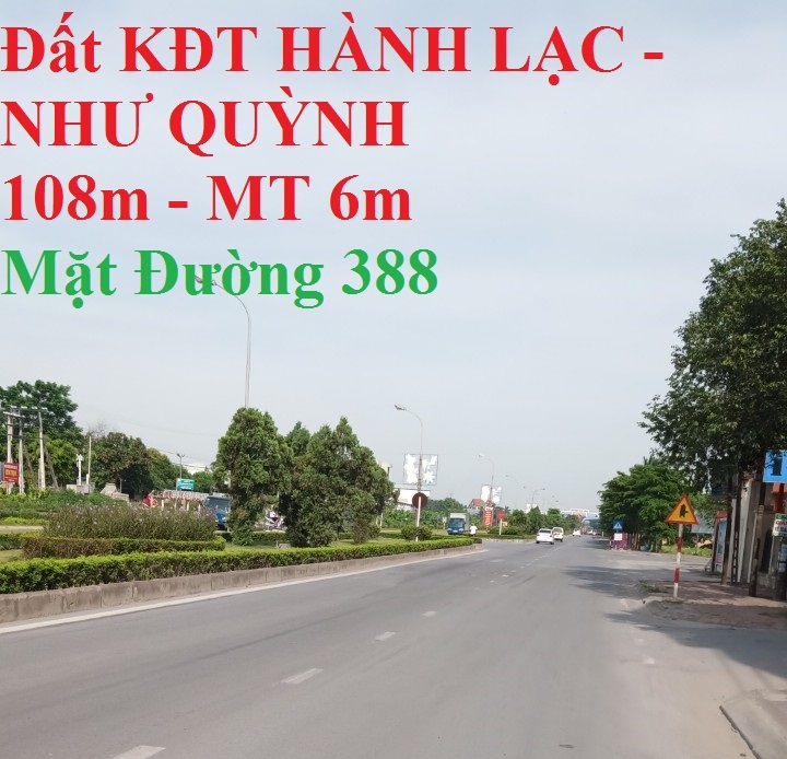 Đất Thị trấn Như Quỳnh, Văn Lâm ,Hưng Yên,  108m, MT 6m,  giá ưu đãi: lh 0835459289