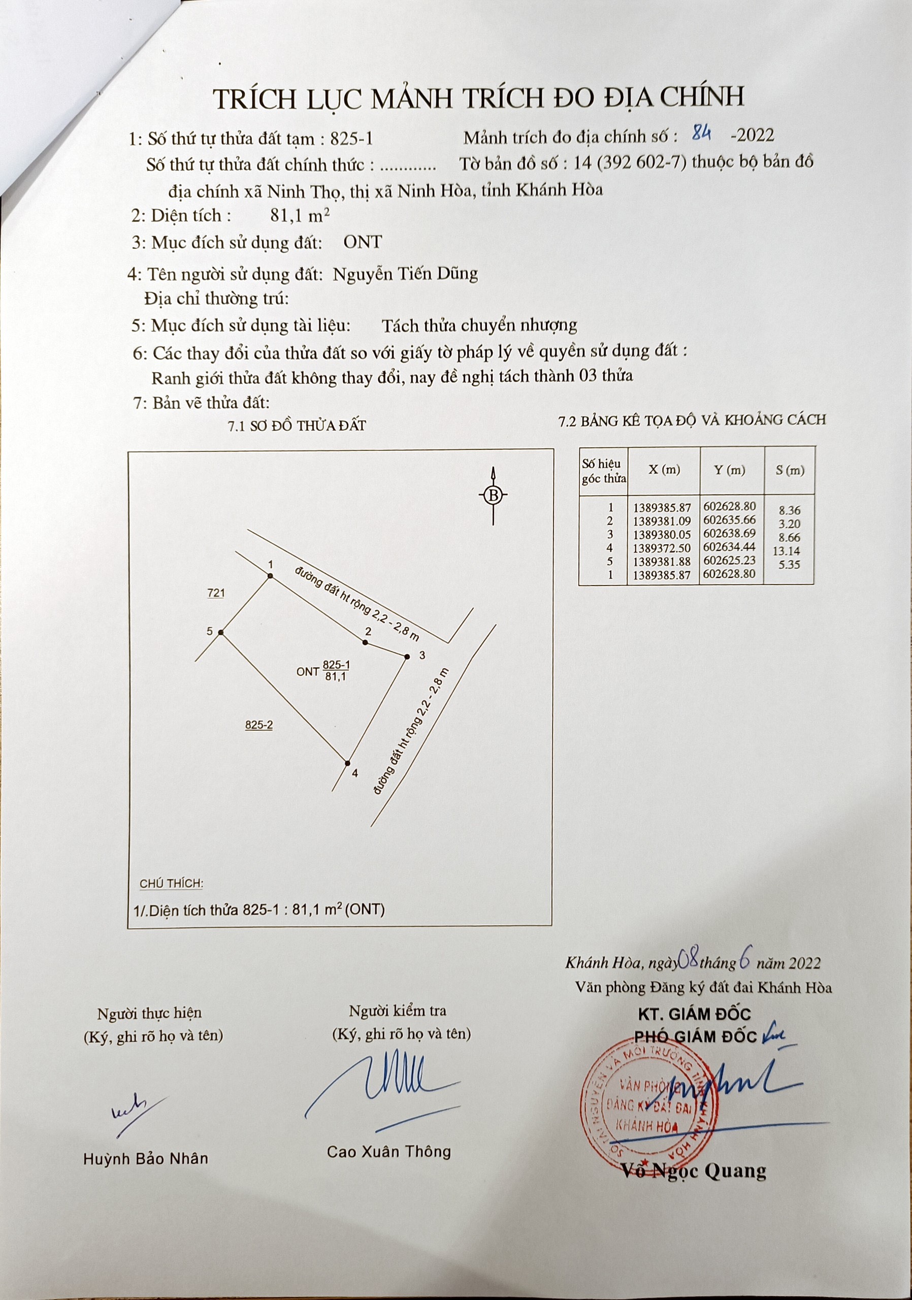 Cần bán Đất đường Quốc lộ 1A, Xã Ninh Thọ, Diện tích 75m², Giá 419 Triệu 7