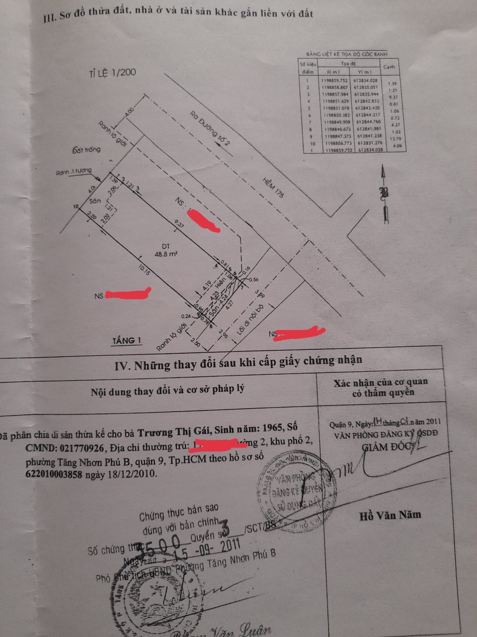 Cần bán Nhà ở, nhà cấp 4, nhà hẻm đường 2, Phường Tăng Nhơn Phú B, Diện tích 57m², Giá Thương lượng - LH: 0902417534