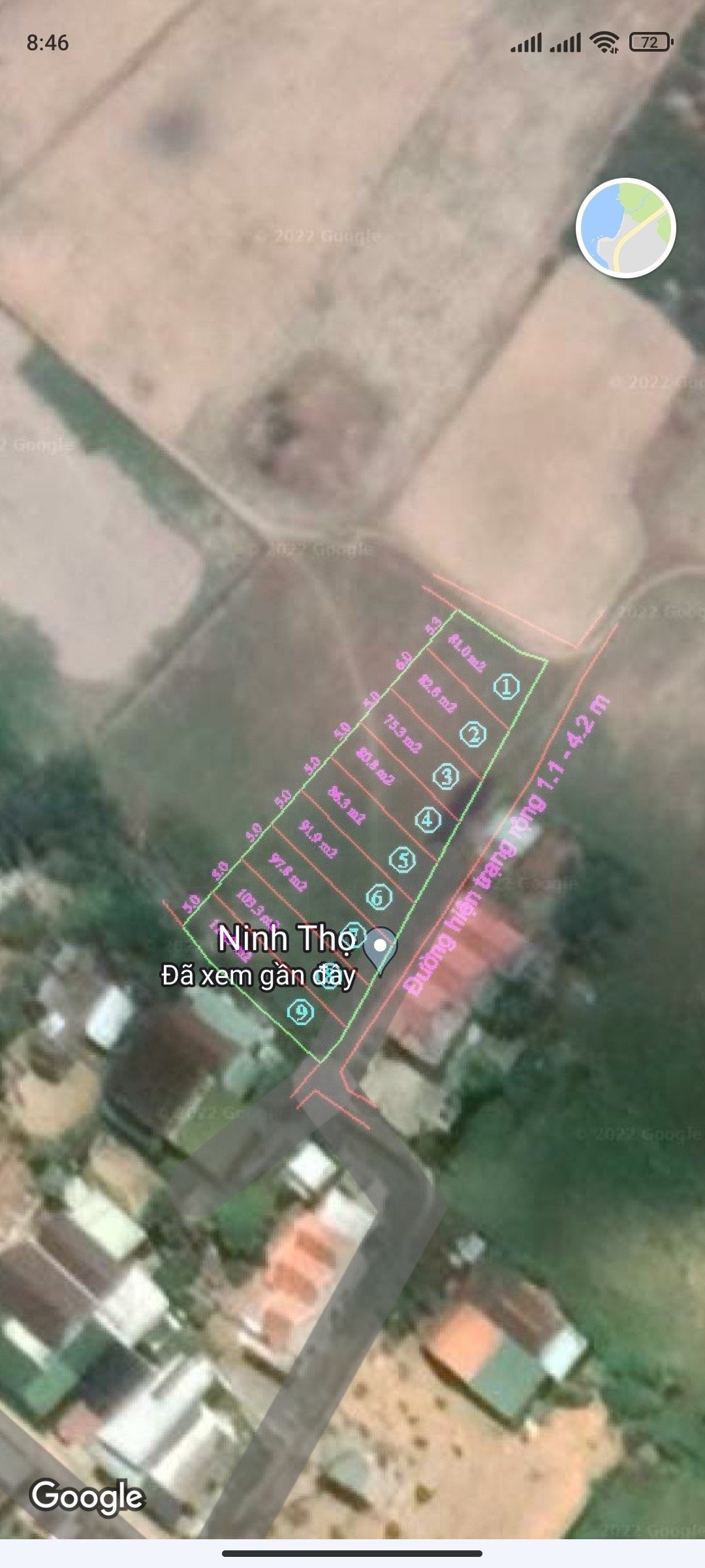 Cần bán Đất nền dự án đường ĐT 1A, Xã Ninh Thọ, Diện tích 75m², Giá 419 Triệu 7