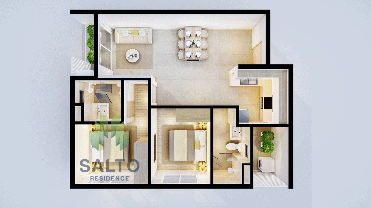 Salto Residence - Căn hộ xanh - Thiết kế từ Singapore - Ngay mặt tiền - Thuộc khu đô thị compound biệt thự - LH: 0394357932 6