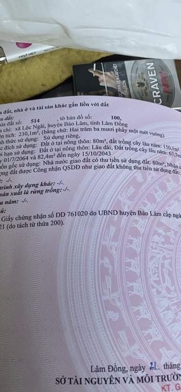 Cần bán Đất Bảo Lâm, Lâm Đồng, Diện tích 500m², Giá Thương lượng - LH: 0932042603 2