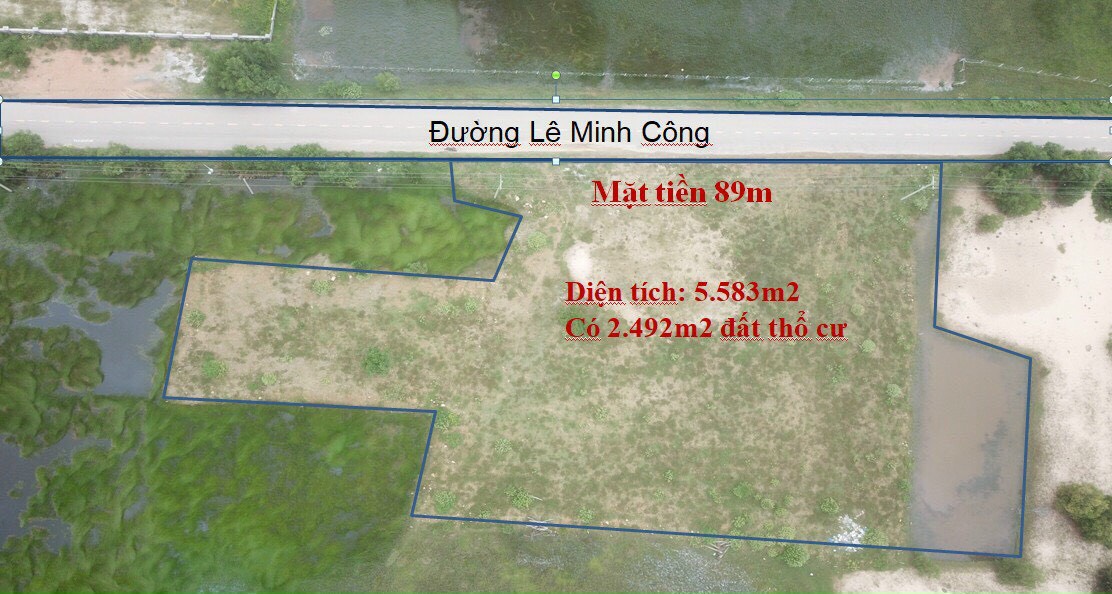 Cần bán Đất đường Lê Minh Công, Xã Tân Phước, Diện tích 5587m², Giá 77000 Triệu - LH: 0342286171