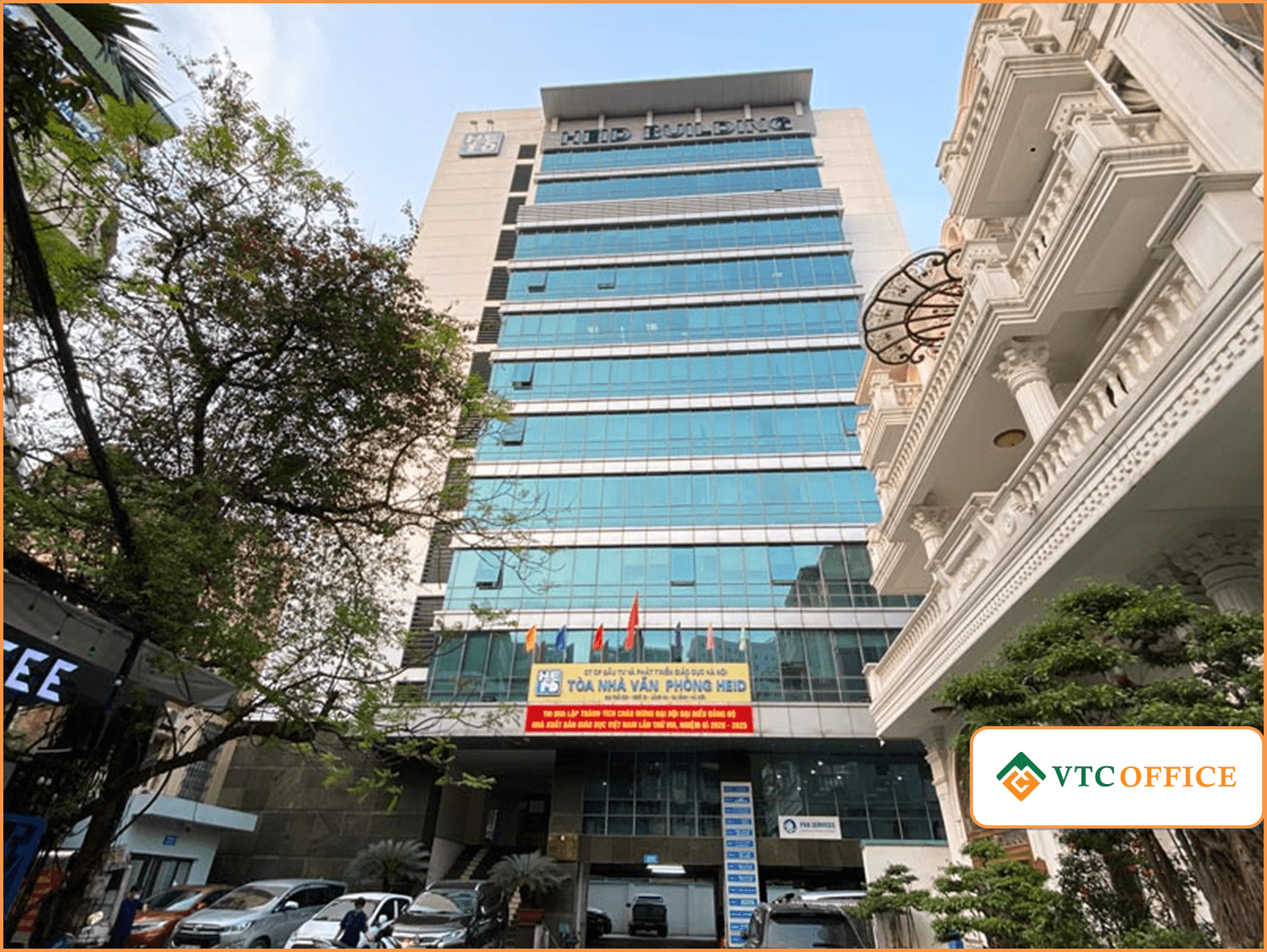 BQL cho thuê VP tòa HEID Building ngõ 12 Láng Hạ, Ba Đình. DT 130m2 - 300m2 - 500m2 – 1000m2, chuyên nghiệp, tiện nghi