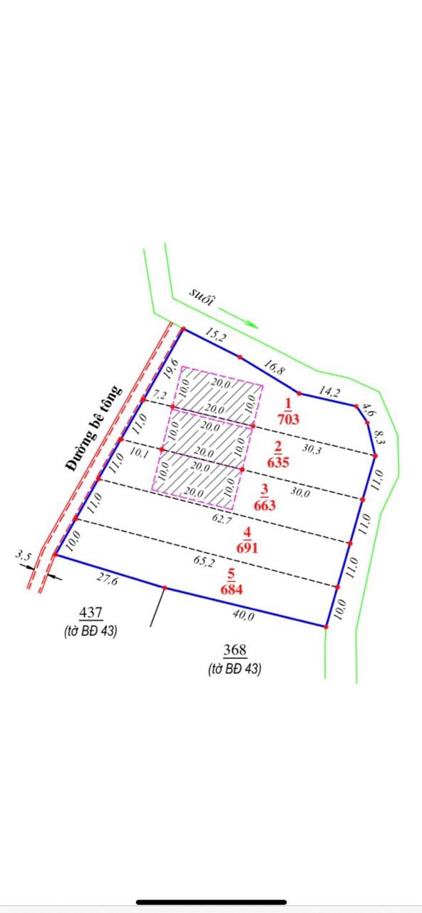 Cần bán Đất cách đường Tỉnh lộ 725 khoảng 600m, Thị trấn Nam Ban, Diện tích 700m², Giá 2.2 Tỷ 9