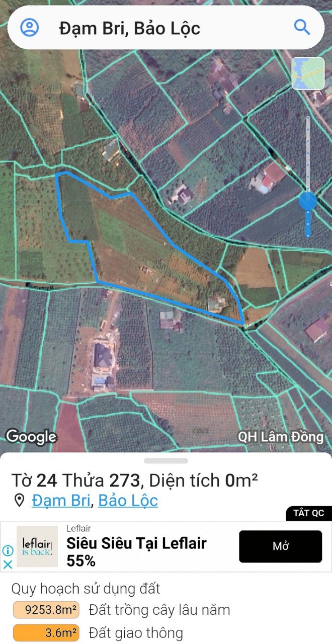 Cần bán Đất đường Lý Thái Tổ, Xã Đam Bri, Diện tích 12000m², Giá 18500000000 Triệu/m² - LH: 0918798543 2