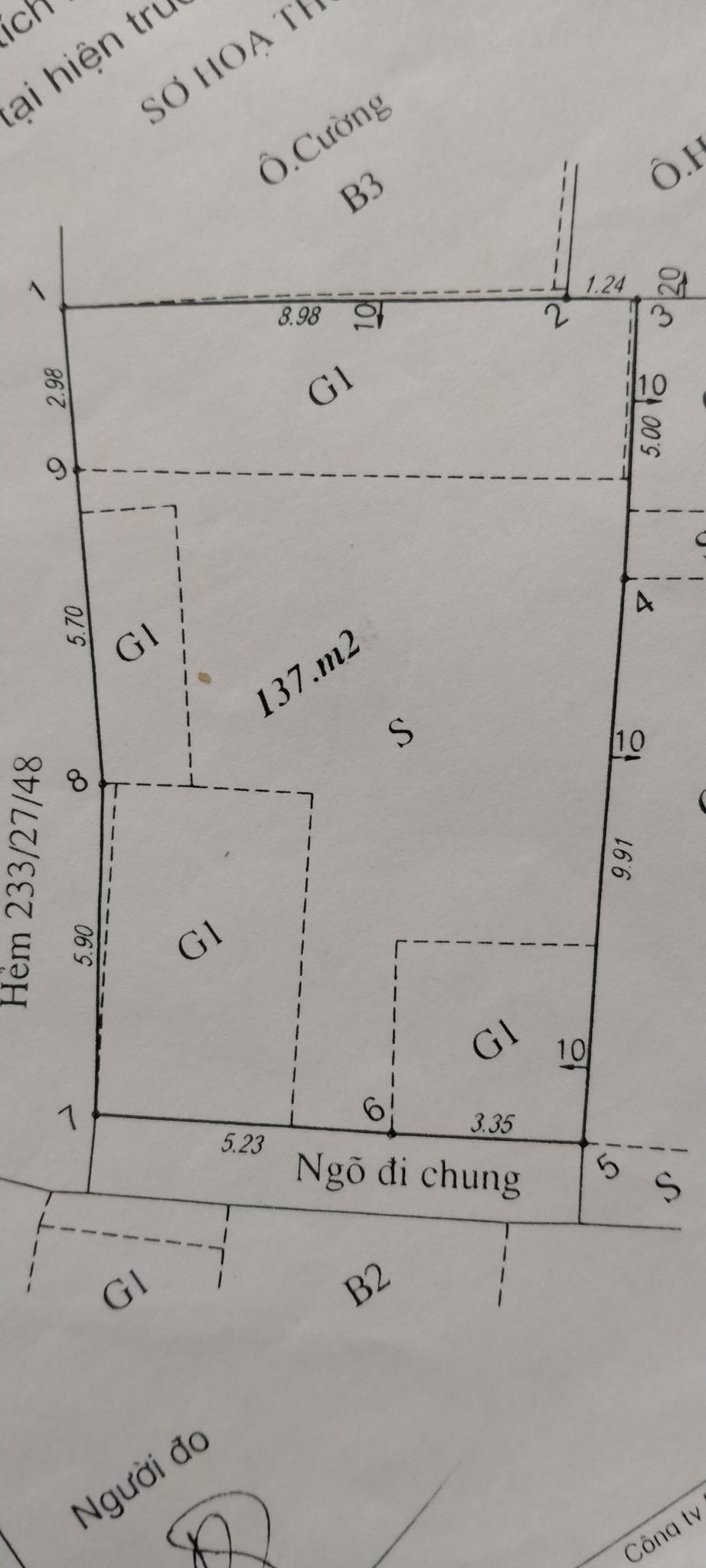 137M2 Đất Trần Quốc Vượng Mặt tiền 14.6M 13.5 Tỷ