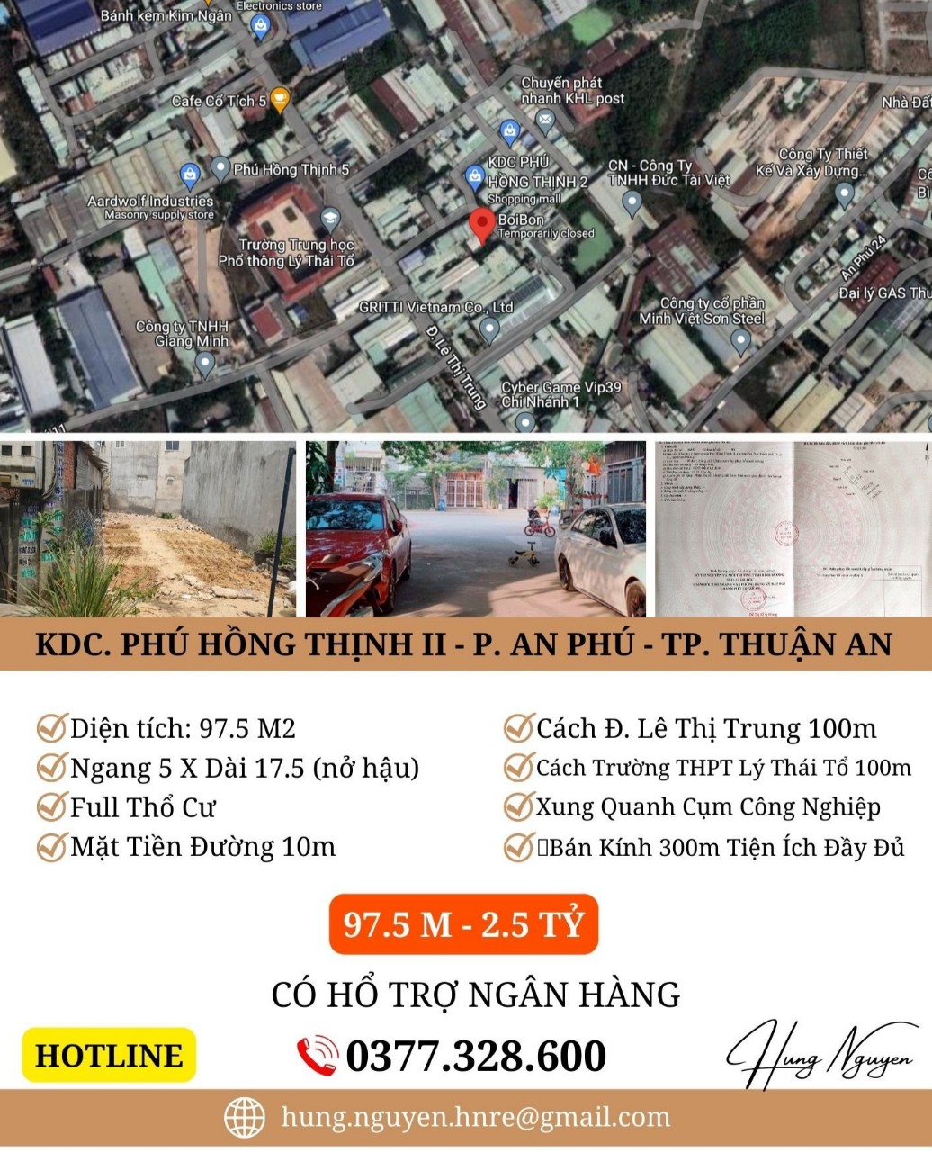 Cần bán Đất đường Lê Thị Trung, Phường An Phú, Diện tích 98m², Giá Thương lượng