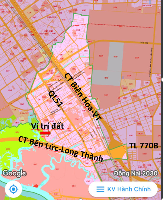 Lô đất 1525m2 cực đẹp ngay trung tâm Phước Thái, cách QL51 chỉ 200m, Đất full hồng sổ riêng - LH: 0382.661.172