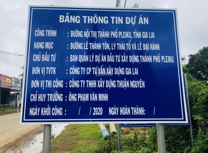 Bán đất thổ cư trung tâm thành phố Pleiku - chỉ 145 triệu/m - 6x31 2