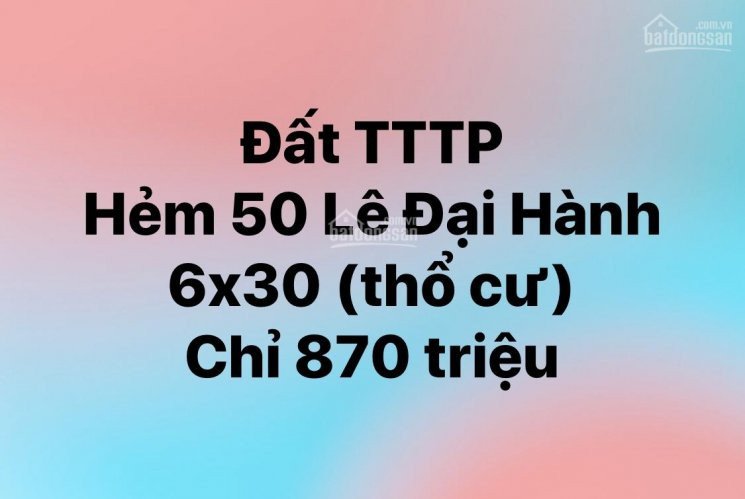 Bán đất thổ cư trung tâm thành phố Pleiku - chỉ 145 triệu/m - 6x31 3