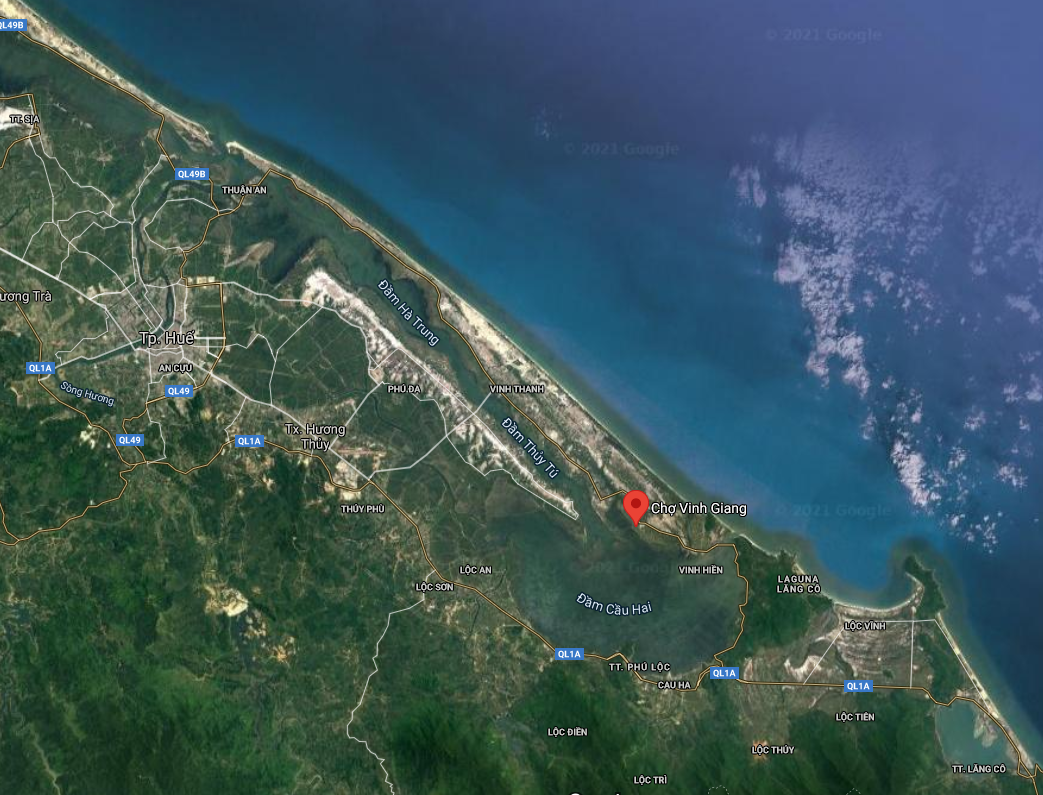 Bán đất Phú Lộc, Huế: Lô 02 Mặt tiền (đều đường 13,5 m): DT (287,5m): 980 triệu 3