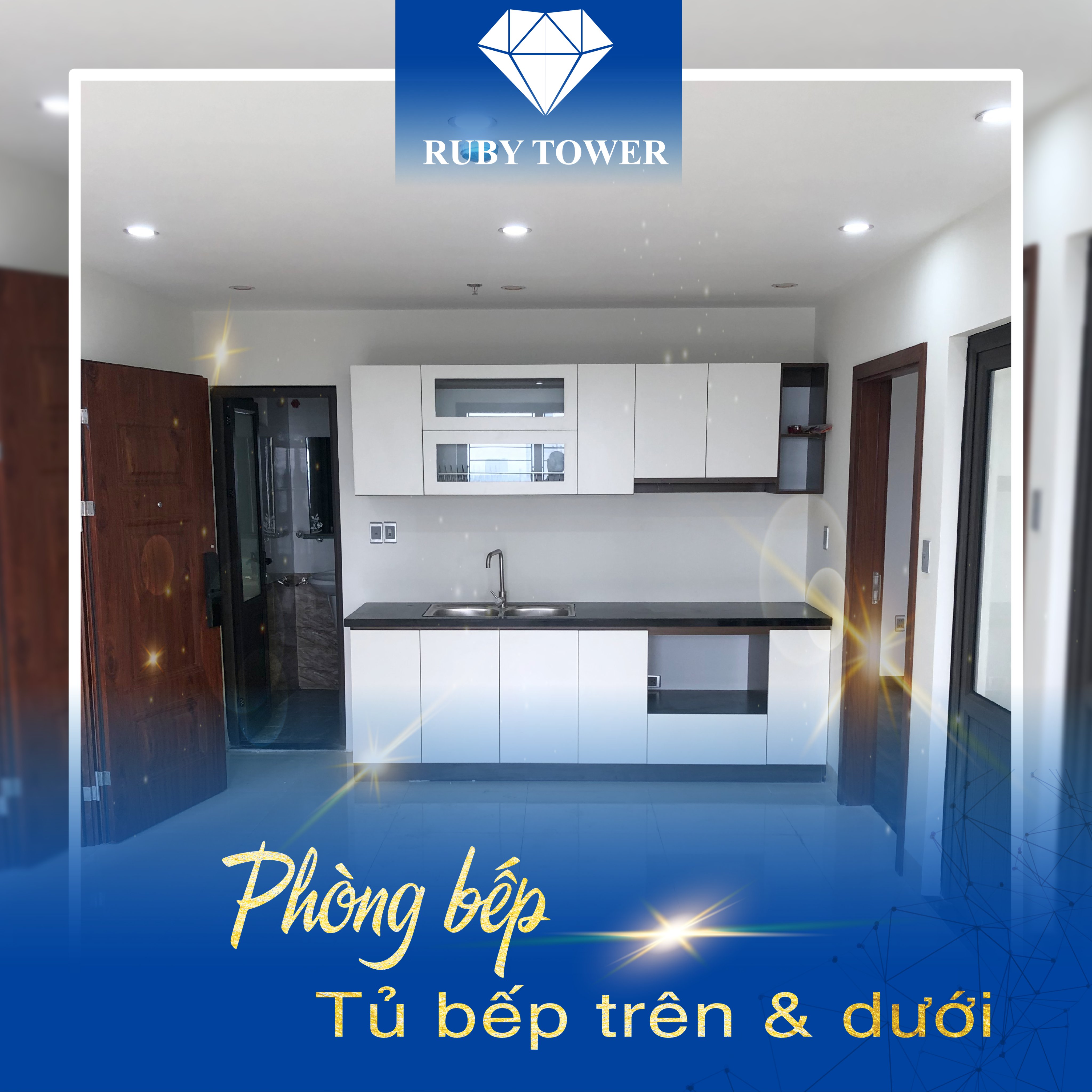 Bán căn hộ cao cấp RUBY TOWER 71m2 2 phòng ngủ 2 wc 2