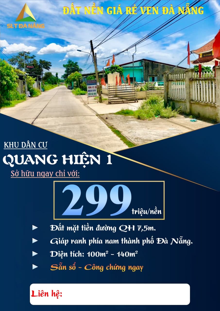 Mở bán 15 lô đất rẻ nam Đà Nẵng Với 299 triệu, có hỗ trợ vay lãi suất thấp, công chứng ngay 4