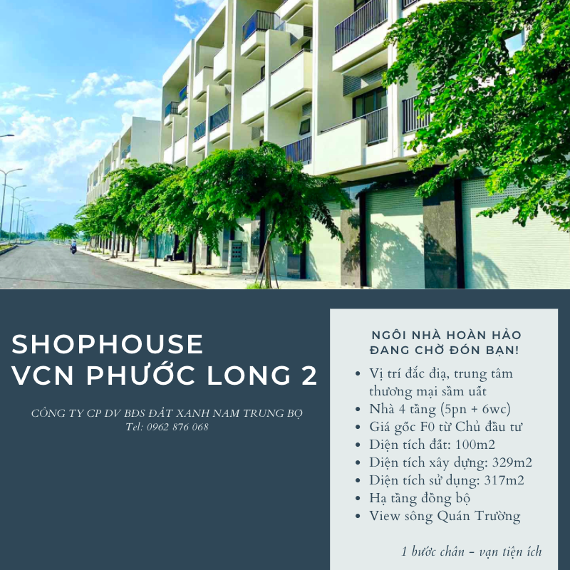 Shophouse VCN Phước Long 2 - Tâm điểm thu hút giới đầu tư “sành sỏi”