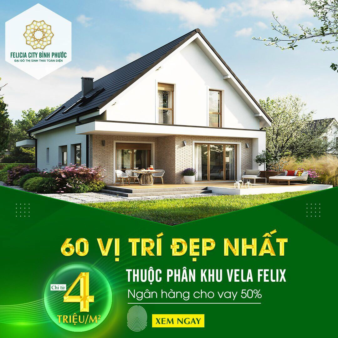 400TR SỞ HỮU NGAY ĐẤT NỀN TẠI THÀNH PHỐ BÌNH PHƯỚC