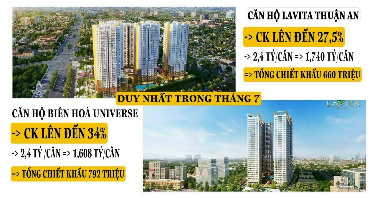 Mua ngay căn hộ Lavita Thuận An vì chỉ còn 4 ngày nhận CK 27% từ Cdt Hưng Thịnh 3