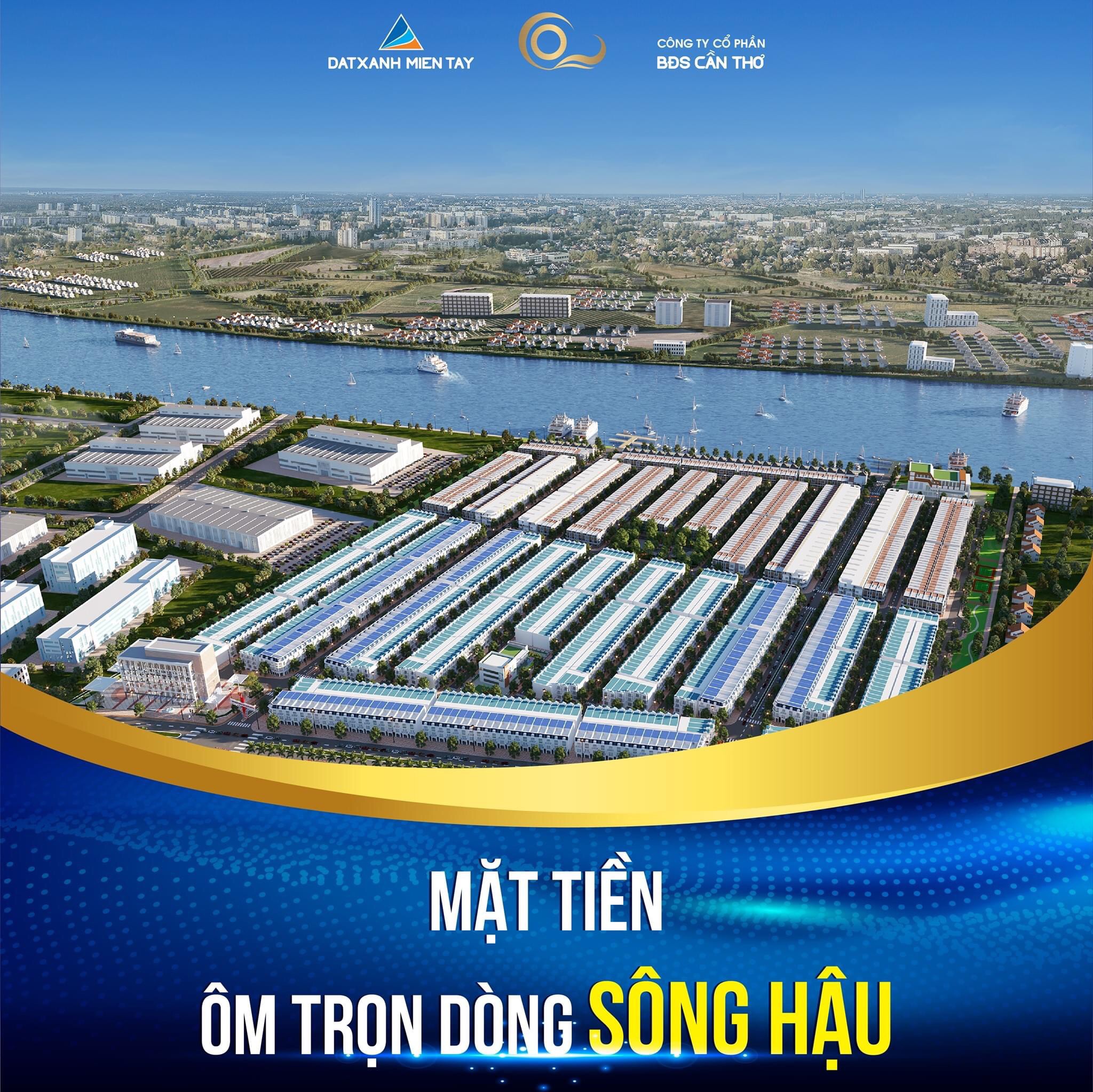 Đất nền CÓ SỔ - Giá từ 815tr đến 1tỷ 320triệu Cách Cần Thơ 15Km VẠN PHÁT SÔNG HẬU 16