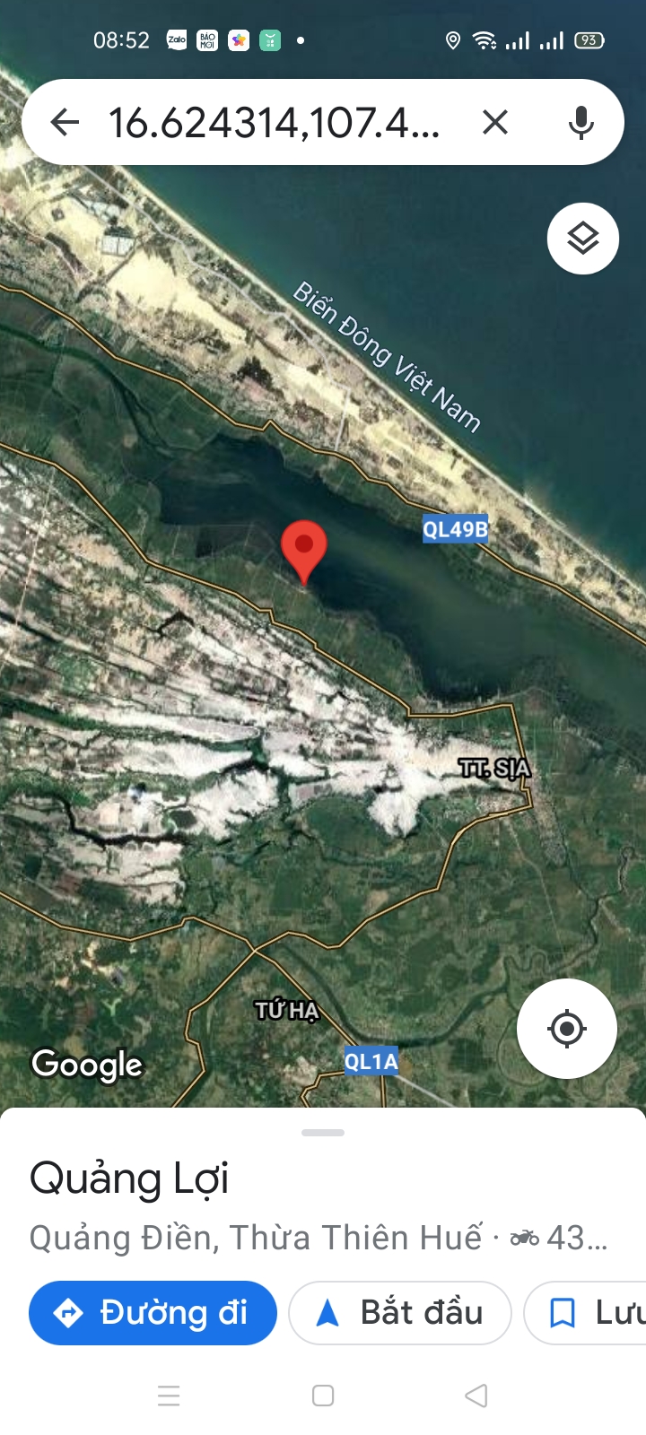 Bán đất View phá Tam Giang, Quảng Điền, Huế: Diện tích: 250 m2 (12,5x20) Giá 970 triệu 4