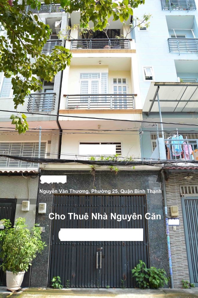 Cho thuê nhà Quận Bình Thạnh- Nhà HXH đường Nguyễn Văn Thương