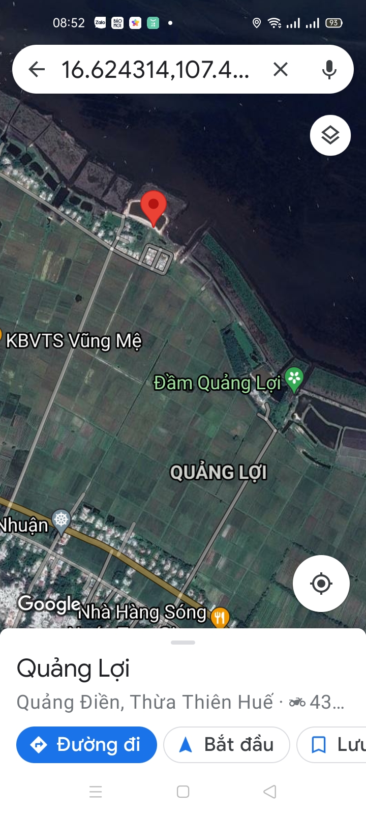 Bán đất View phá Tam Giang, Quảng Điền, Huế: Diện tích: 250 m2 (12,5x20) Giá 970 triệu 3