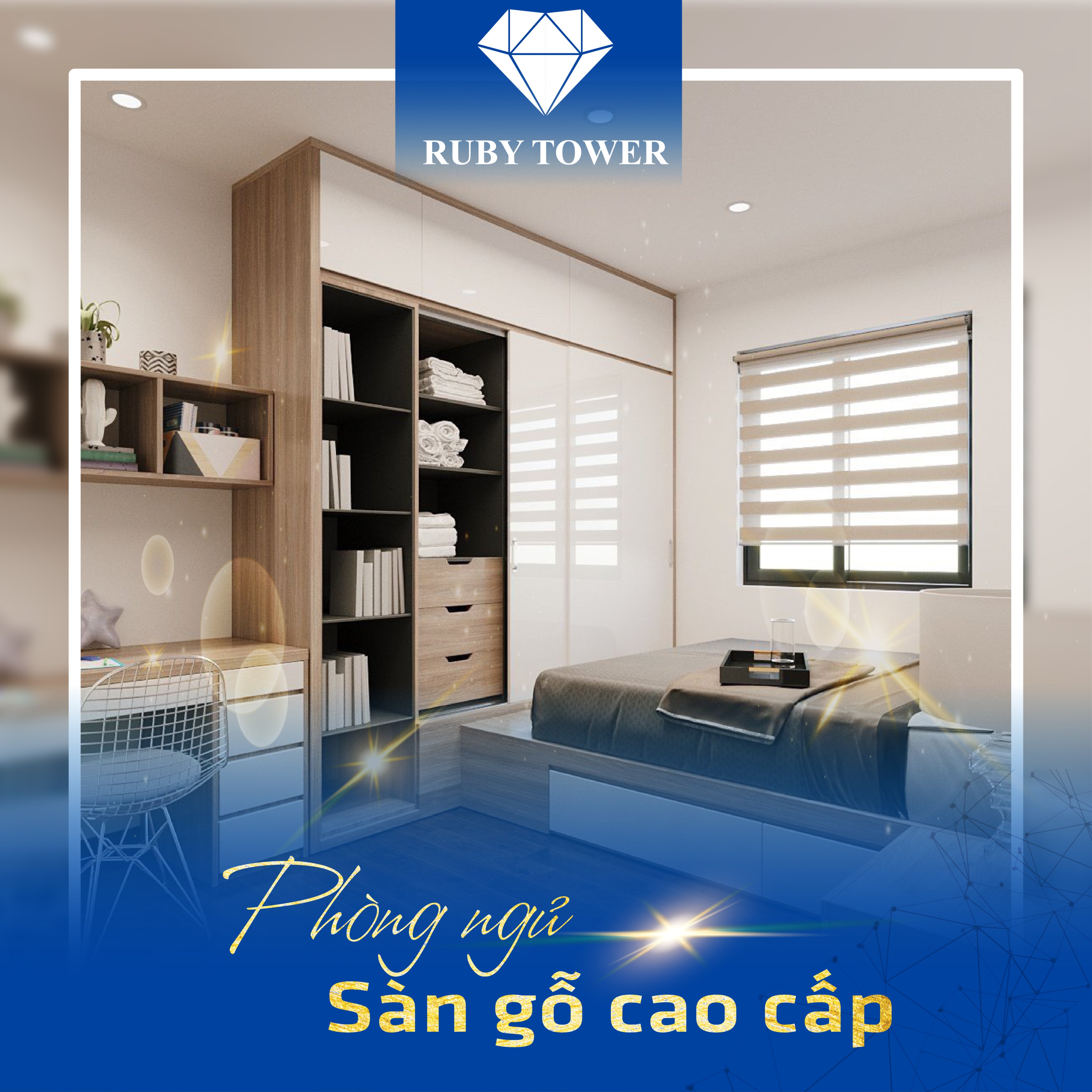 Bán căn hộ cao cấp RUBY TOWER 71m2 2 phòng ngủ 2 wc 4