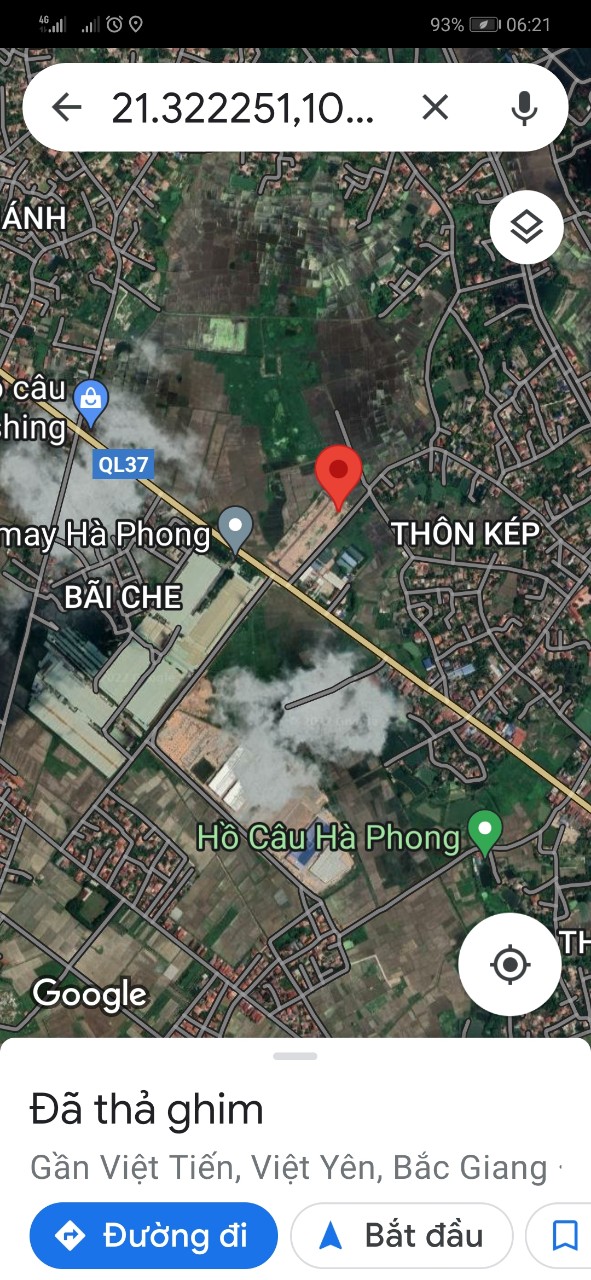 Chính chủ bán gấp lô đất tại thôn Kép - Xã Việt Tiến- Việt Yên - Bắc Giang 1