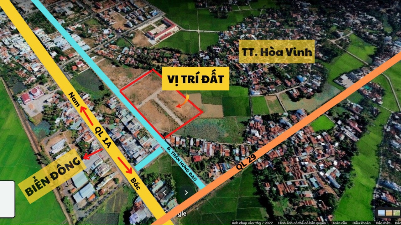 Cần bán Đất đường Quốc lộ 1A, Xã Hòa Vinh, Diện tích 140m², Giá 13 Triệu - LH: 0839916159 1