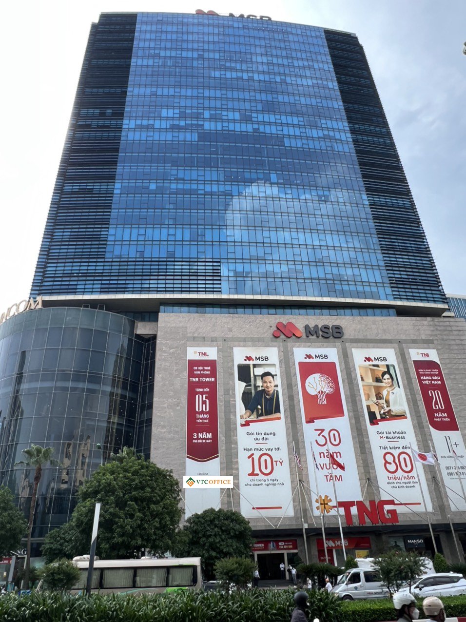 Khuyến mãi 5 tháng tiền thuê VP TNR Tower 54A Nguyễn Chí Thanh, DT 100-300-500m2