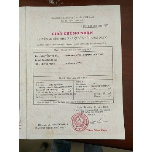 CẦN BÁN NHANH CĂN NHÀ 69/1 NGUYỄN TRÃI, PHƯỜNG 2, QUẬN 5 3