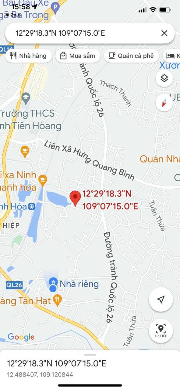 Bán lô đất Vuông vắn trung tâm thị xã DT   17X21 Ninh Bình Ninh Hòa 0359111296 2