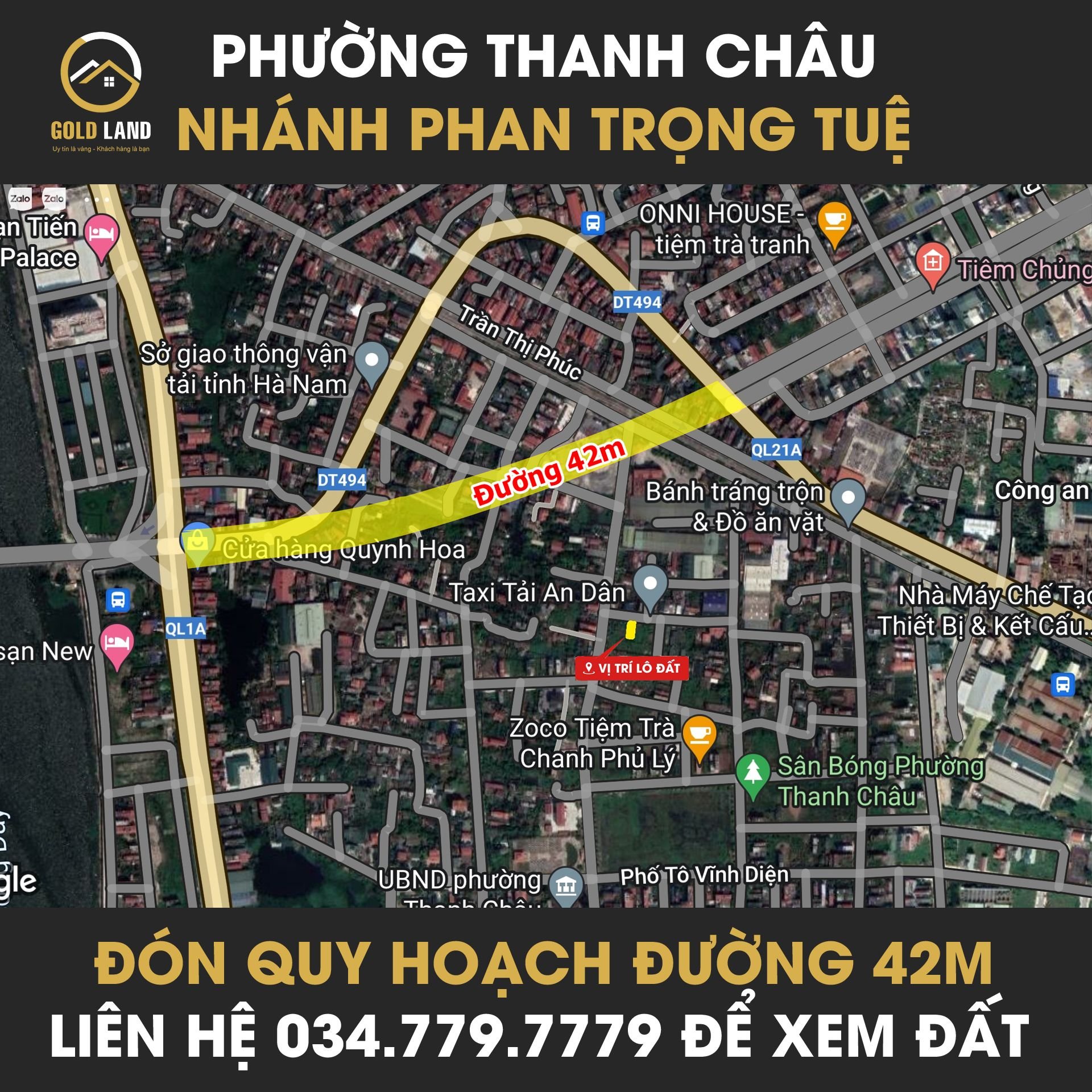 Chính chủ bán lô góc phường Thanh Châu, thành phố Phủ Lý, Hà Nam