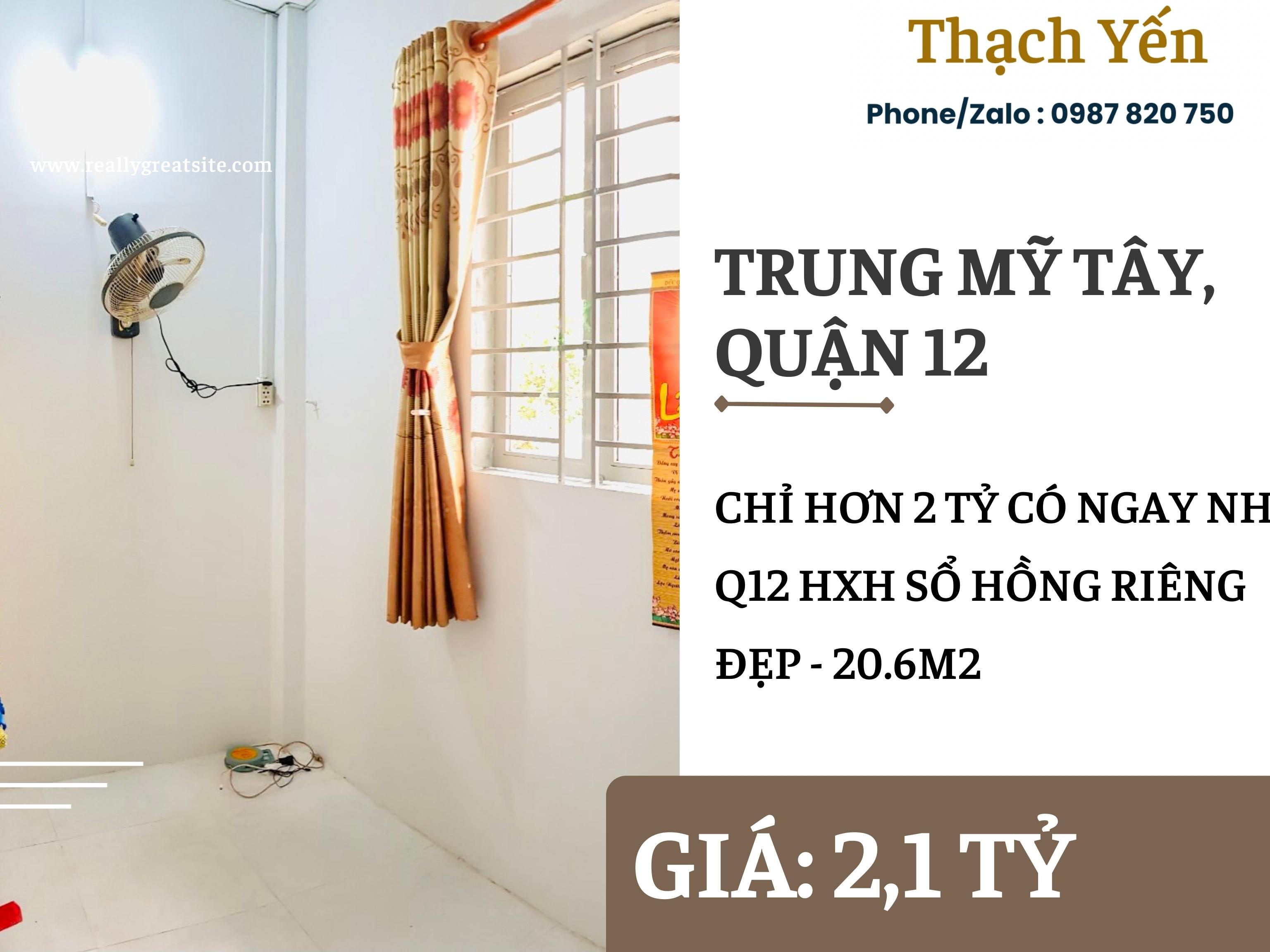 NHÀ ĐẸP GIÁ RẺ QUẬN 12 HỐT LIỀN TAY 2