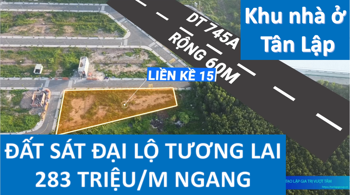 BÁN ĐẤT KHU NHÀ Ở TÂN LẬP-VICTORYCITY ( SÁT VSIP 3) chủ đầu tư mở bán Block LK15