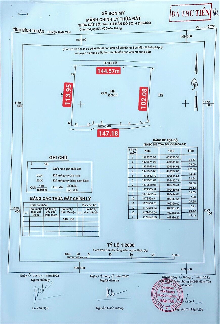 Cần bán Đất đường Quốc Lộ 55, Xã Sơn Mỹ, Diện tích 16000m², Giá 016 Tỷ - LH: 0337706997 4