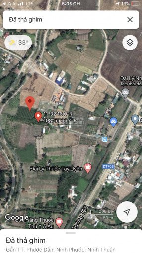 Cần bán lô đất DT 1500m2 tại khu phố 12 thị trấn Phước Dân Nằm khu vực đã có dân cư 3
