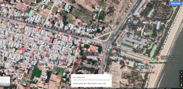 Chính chủ cần bán đất mặt tiền đường Nguyễn Thị Minh Khai, cách biển 400m 2