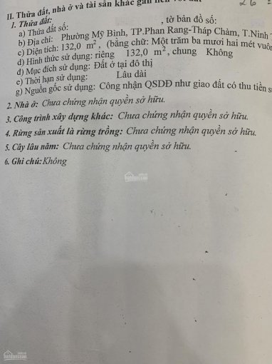 Định cư cần bán đất ODT trục đường Nguyễn Thị Minh Khai, P Mỹ Bình, TP biển Phan Rang 8