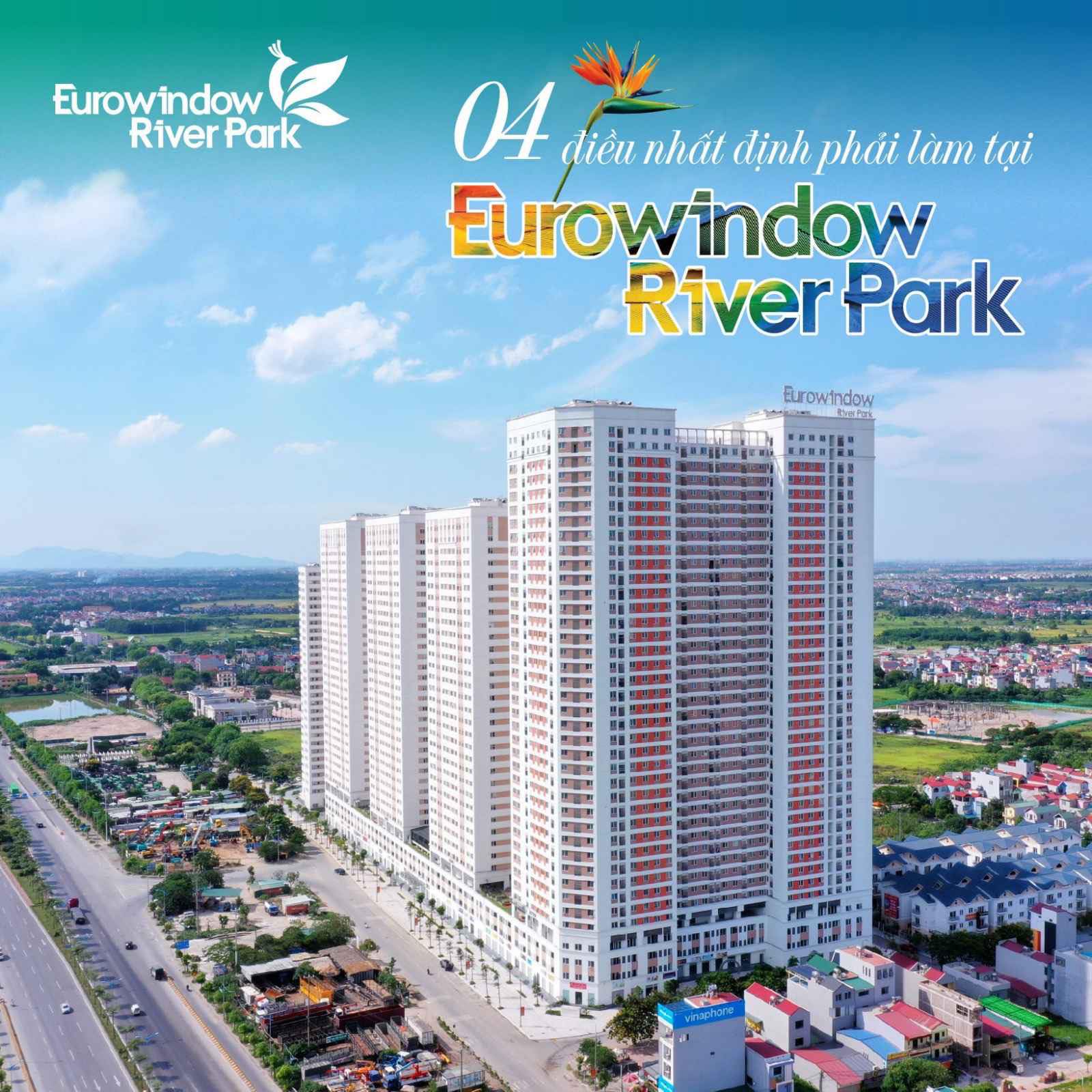 Bán căn 77m2, hỗ trợ vay 80%,Ls 0% 15 tháng Eurowindow River Park