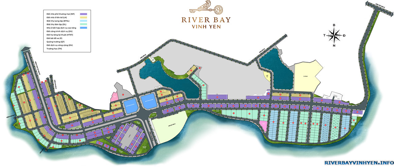 Mở bán đợt 1 khu đô thị sinh thái Sông Hồng Bắc Đầm Vạc - River Bay Vĩnh Yên Vĩnh Phúc CK thêm 7% 3