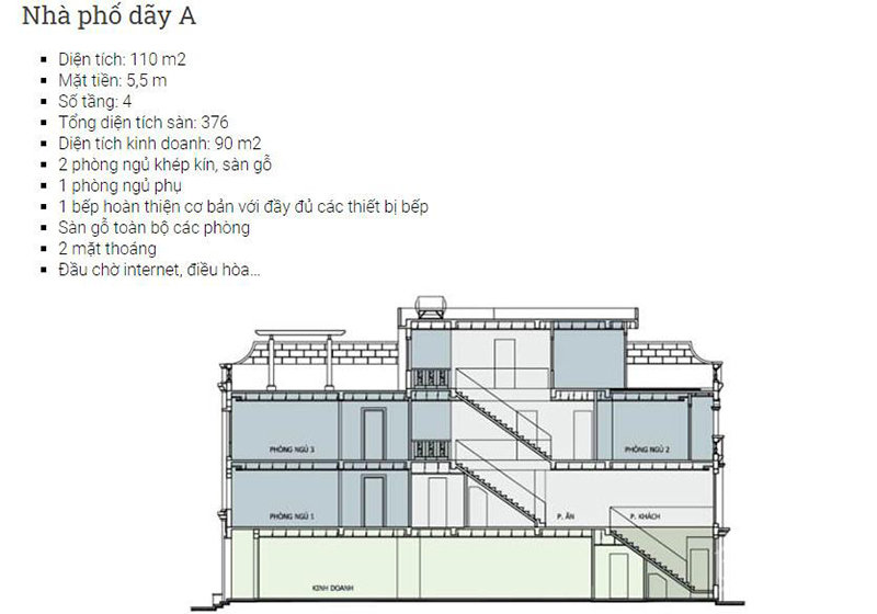 Bán nhà phố trúc KĐT ecopark dt110m mặt tiền 5,5m 2