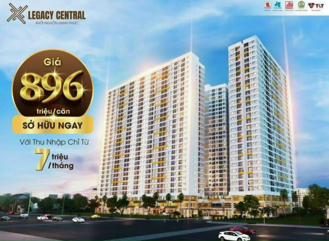 Cần bán Căn hộ chung cư dự án Legacy Central, Diện tích 39m², Giá 900 triệu - LH: 0934403585 6