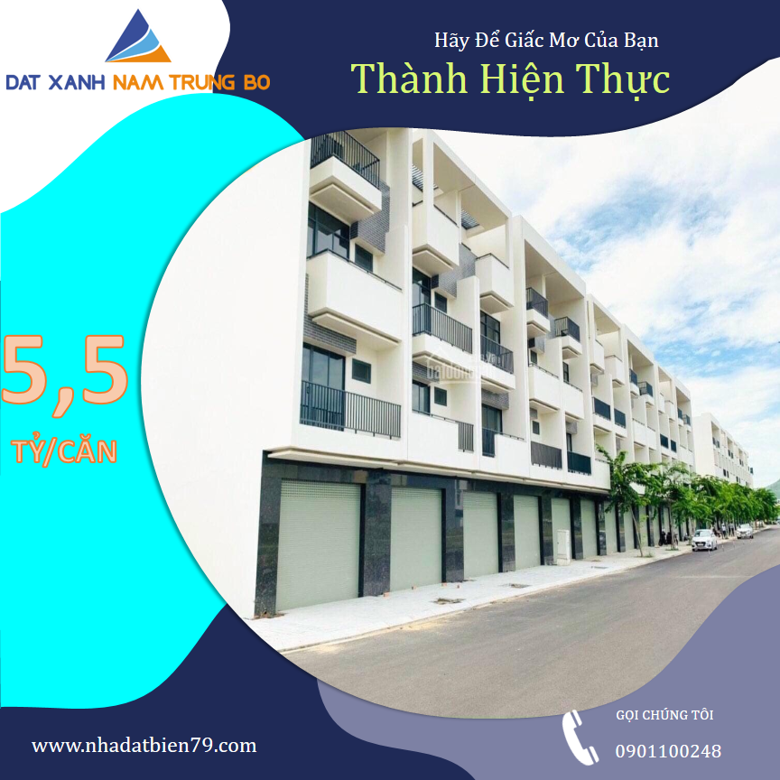 Shophouse VCN Phước Long 2 – Nhà phố 4 tầng hoàn thiện mặt ngoài chỉ 5.5 TỶ/CĂN