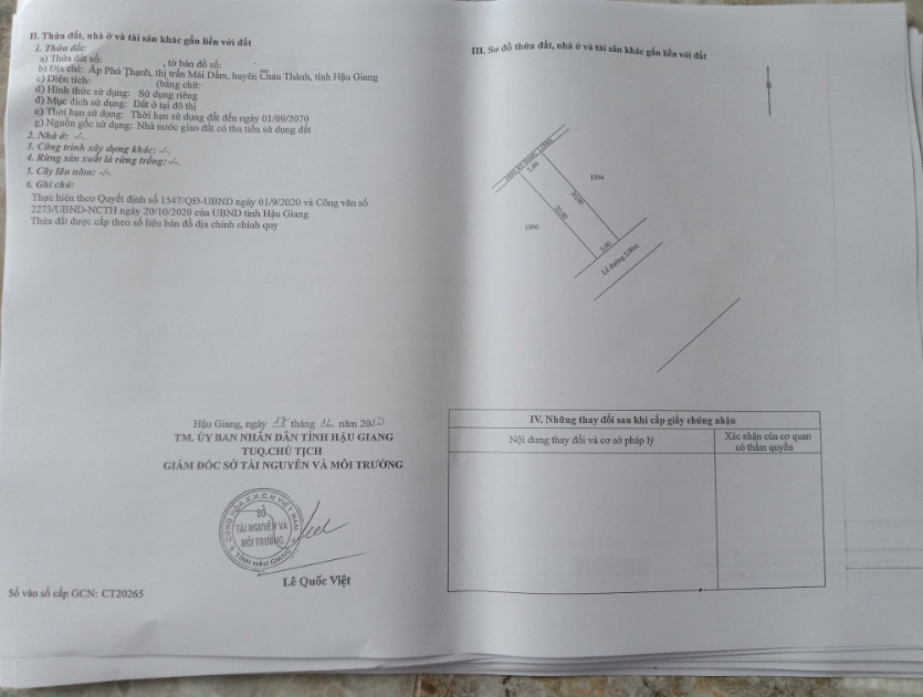 Chính chủ bán nền mặt tiền quốc lộ 91c, phú thứ, cái răng giá tốt 3