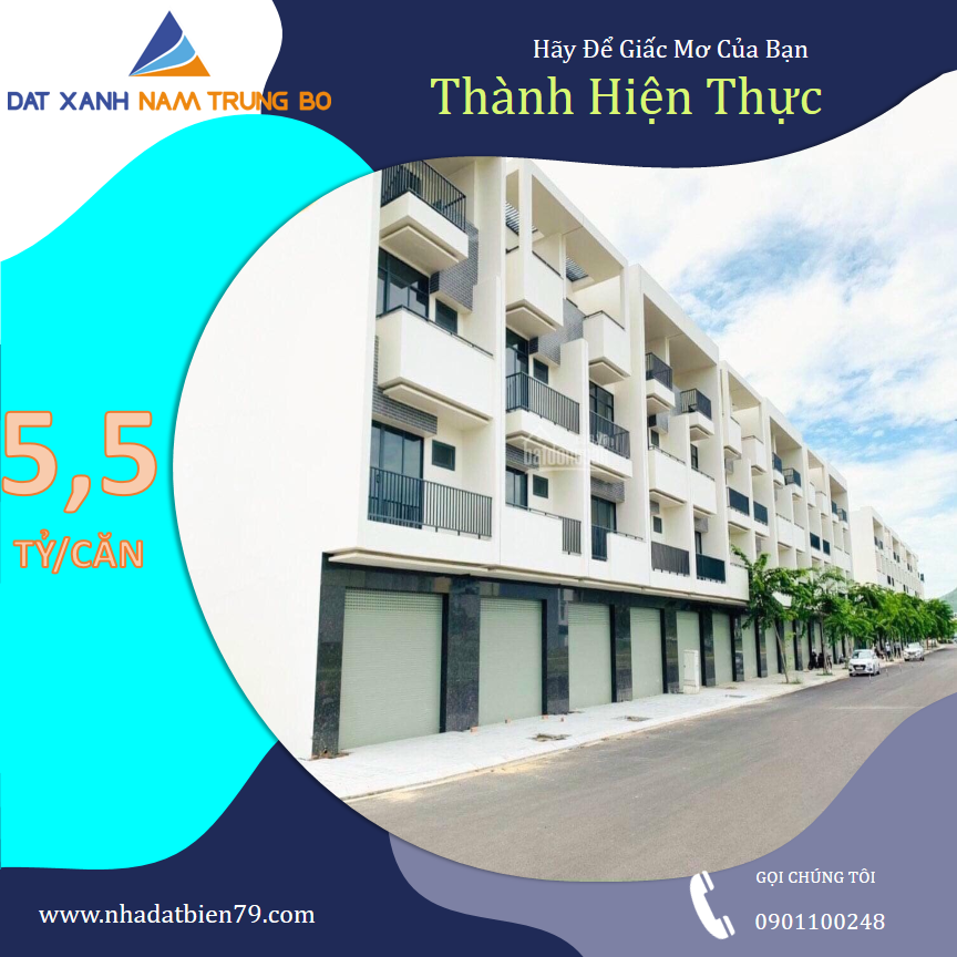 Cần bán Nhà phố Nha Trang - Shophouse VCN Phước Long 2 giá cực sốc chỉ 5,5 tỷ/căn. LH: 0901100248