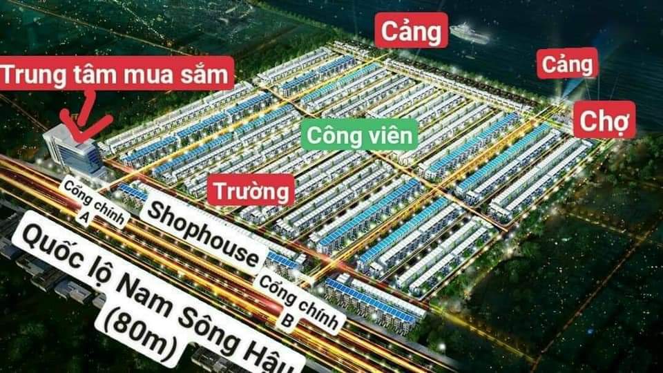 Cần bán Đất đường Nam Sông Hậu, Xã Mái Dầm, Diện tích 100m², Giá Thương lượng - LH: 0765323709