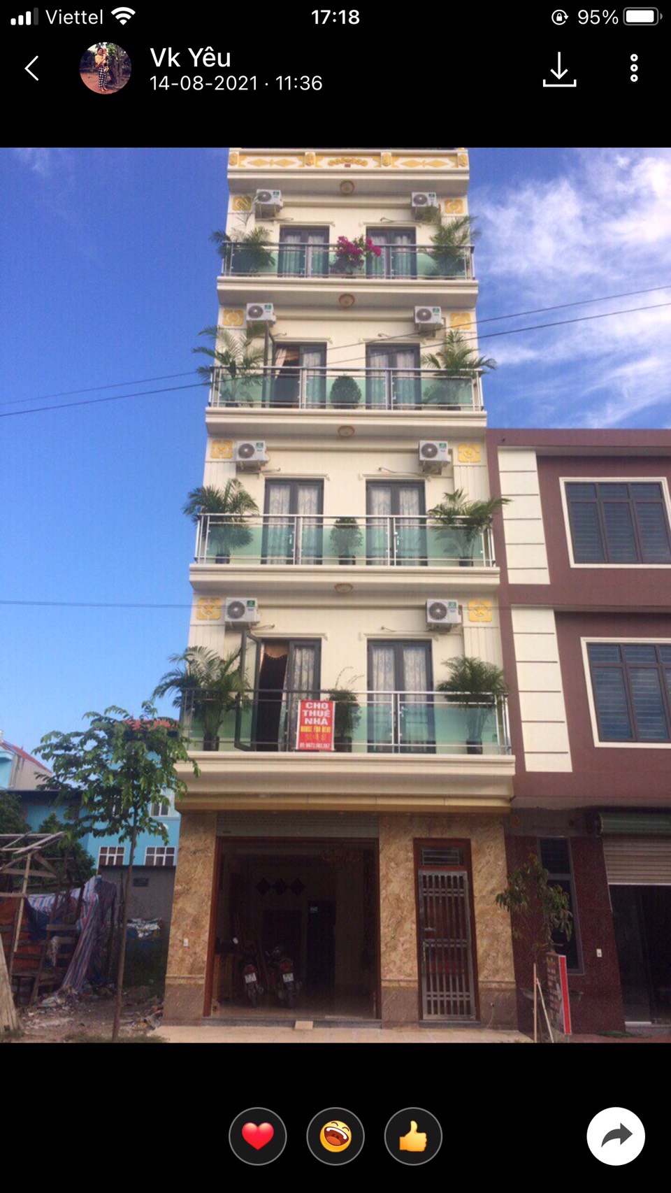 Cực hot Cho thuê Chính chủ cần cho thuê nhà cao tầng tại Nguyễn Văn Cừ - Ninh Xá - TP Bắc Ninh - Tỉnh Bắc Ninh ô tô tránh